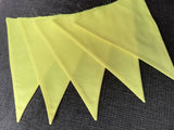 Colourful Orange fabric bunting - 2 or 3 metres - homemade polycotton flags in your choice of colour