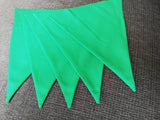 Colourful Orange fabric bunting - 2 or 3 metres - homemade polycotton flags in your choice of colour