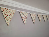 Festive stars fabric bunting - approx 2.5 metres