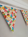 Cupcakes Fabric Bunting, party decoration, colourful birthday bunting