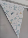 Dinosaur fabric bunting - nursery decor - new baby gift - playroom accessories - children's wall hanging