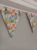 Easter bunting banner - Gonks and Easter Eggs design, 10 flags approx 2.5 metres