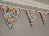 Easter bunting banner - Gonks and Easter Eggs design, 10 flags approx 2.5 metres