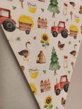 Farm theme nursery bunting, fabric bunting, nursery decoration