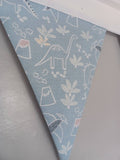 Dinosaur fabric bunting - nursery decor - new baby gift - playroom accessories - children's wall hanging