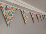 Easter bunting banner - Gonks and Easter Eggs design, 10 flags approx 2.5 metres