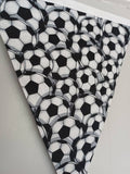 Football fabric bunting, approx 2.5 metres