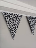 Football fabric bunting, approx 2.5 metres