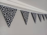 Football fabric bunting, approx 2.5 metres