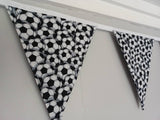 Football fabric bunting, approx 2.5 metres