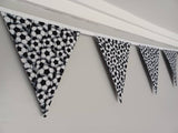 Football fabric bunting, approx 2.5 metres