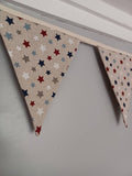 Stars bunting decoration, approx 2.5 metres