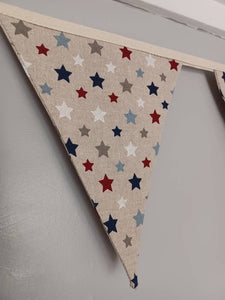 Stars bunting decoration, approx 2.5 metres