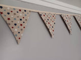 Stars bunting decoration, approx 2.5 metres