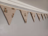 Labrador dogs fabric bunting, on natural background, 10 flags, approx 2.5 metres