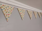 Ballerina fabric bunting, on a cream background, approx 2.5 metres