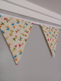 Ballerina fabric bunting, on a cream background, approx 2.5 metres