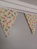 Ballerina fabric bunting, on a cream background, approx 2.5 metres
