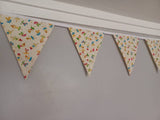 Ballerina fabric bunting, on a cream background, approx 2.5 metres